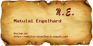 Matulai Engelhard névjegykártya